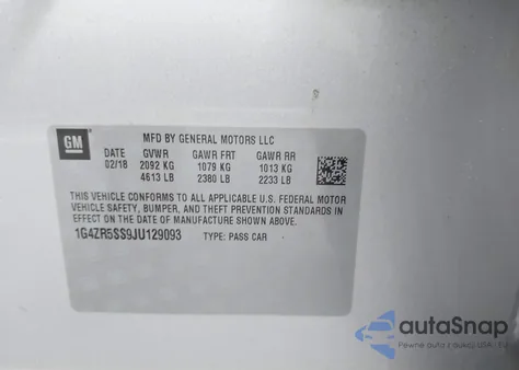 2018 Buick Lacrosse Premium from USA, damaged, VIN 1G4ZR5SS9JU129093